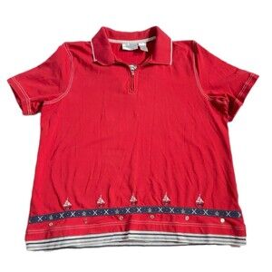 Alfred Dunner Short Sleeve Top Size Large